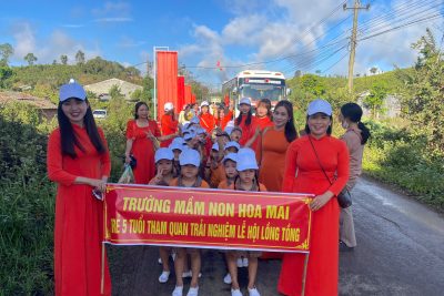 🌸 TRẺ MẦM NON HOA MAI THAM QUAN LỄ HỘI LỒNG TỒNG 🌸