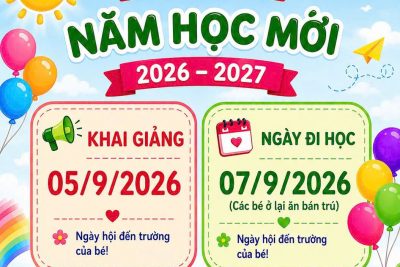 🌸 Thông báo năm học mới 2026–2027